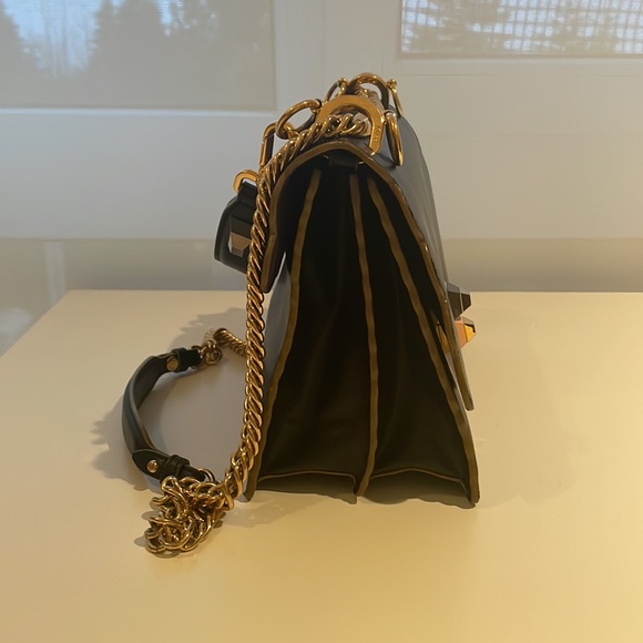 Fendi, Pre-owned Black Leather Kan I Shoulder Bag - Picture 5 of 9